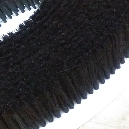 Black soft bristle brush