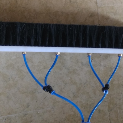 Solar panel cleaning brush